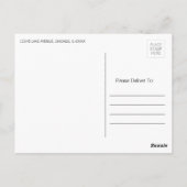 Preppy Red, White & Blue Vielen Dank Postcard Postkarte (Rückseite)