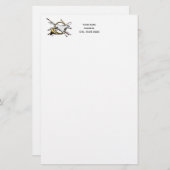 Preppy Reitpferd springt durch Hornfarbe Briefpapier (Vorne/Hinten)