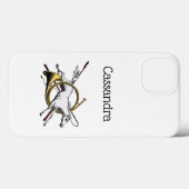 Preppy Reitpferd springt durch Hornfarbe Case-Mate iPhone Hülle (Rückseite (Horizontal))