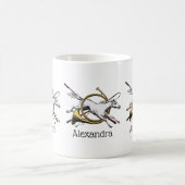 Preppy Reitpferd springt durch Hornfarbe Kaffeetasse (Mittel)