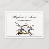 Preppy Reitpferd springt durch Hornfarbe Visitenkarte (Vorderseite)