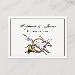 Preppy Reitpferd springt durch Hornfarbe Visitenkarte