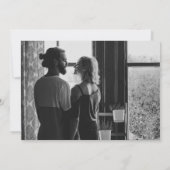 Preppy Retro-Mod Einzigartiges Foto Rosa, benutzer Save The Date (Rückseite)