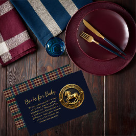 Preppy Rocking Horse Blue Books for Baby Begleitkarte