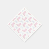 Preppy Rodeo First Birthday Cowgirl Boots Serviette (Ecke)