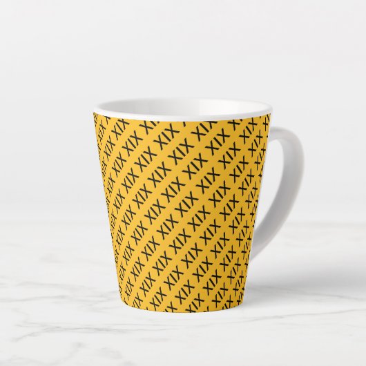 Preppy Roman Numeral XIX 19. Milchtasse (Rechte Ecke)