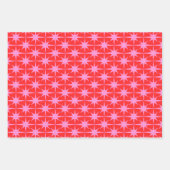 Preppy-Rosa-Retro-Muster Geschenkpapier Set (Vorderseite 2)
