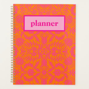 Preppy Rosa und Orange Planer