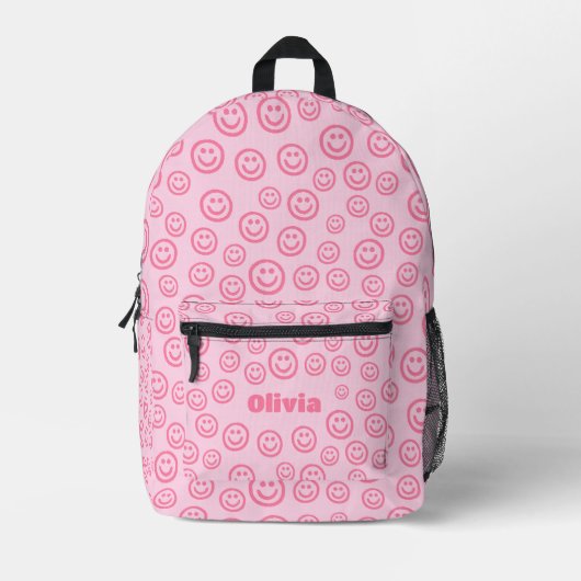 Preppy-Rucksack, rosa Schulspeisen Bedruckter Rucksack (Vorderseite)