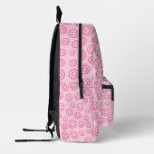 Preppy-Rucksack, rosa Schulspeisen Bedruckter Rucksack (Links)