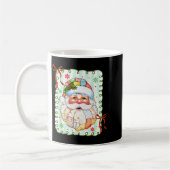 Preppy Santa Claus Christmas Patchwork Santa Xmas Kaffeetasse (Links)