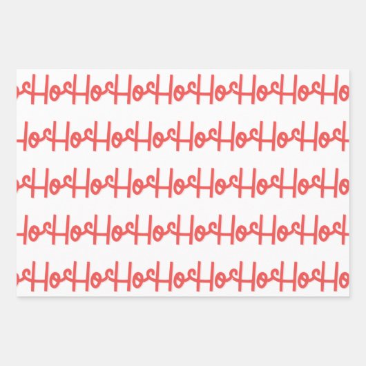 Preppy Santa Claus Pattern Geschenkpapier Set (Vorderseite 2)