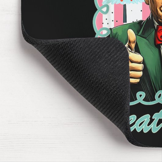 Preppy Santa Trump 2025 Men Xmas Make Christmas Gr Mousepad (Ecke)