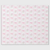 Preppy Santa und verbeugt Weihnachten Geschenkpapier (Flach)