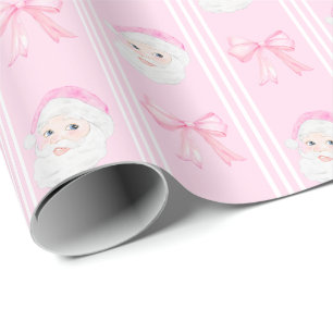 Preppy Santa und verbeugt Weihnachten Geschenkpapier