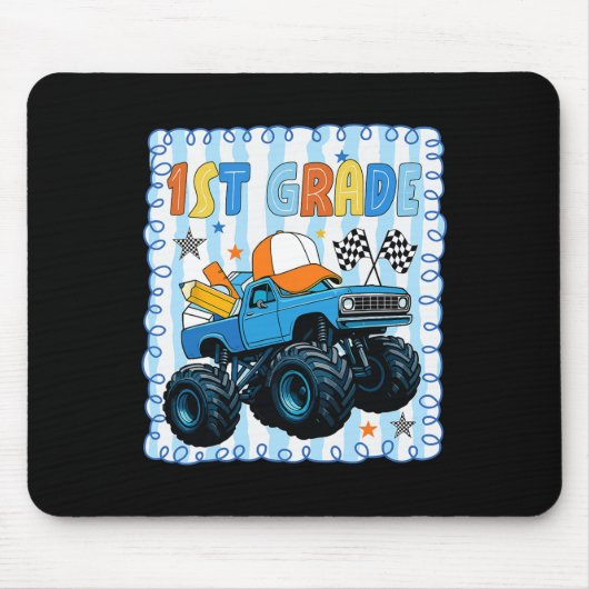 Preppy-Schulanfang-Fun-LKW für Mousepad (Vorne)