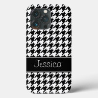 Preppy Schwarzweiss-Hahnentrittmuster