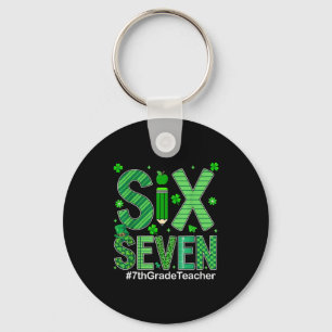 Preppy sechs sieben 67 lustiger St. Patricks Tag 7 Schlüsselanhänger