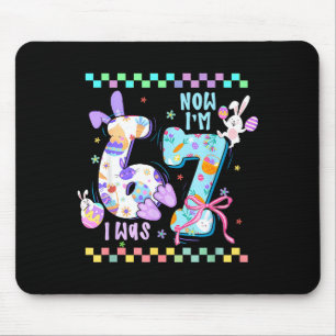 Preppy sechs sieben 67 Osterhase lustig 6 7 Geburt Mousepad