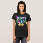 Preppy Second Grade 2nd Grade Teachers Girls T-Shirt (Vorne ganz)