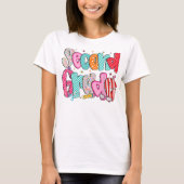 Preppy Second Grade 2nd Grade Teachers Girls T-Shirt (Vorderseite)