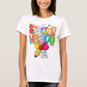 Preppy Second Grade 2nd Grade Teachers Girls T-Shirt (Vorderseite)