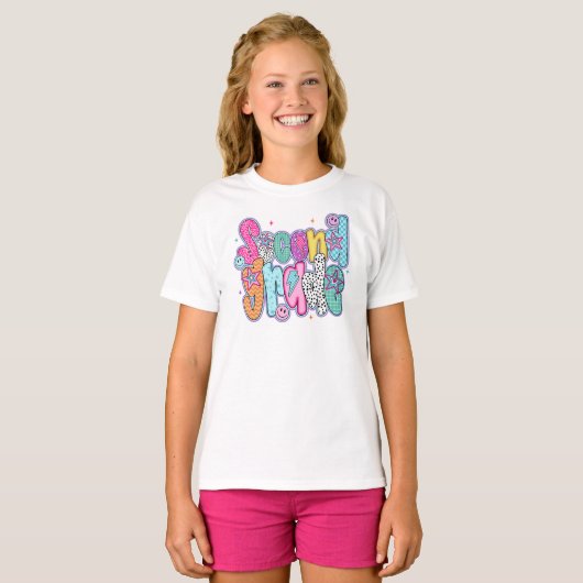 Preppy Second Grade First Day of School Coquette T-Shirt (Vorne ganz)