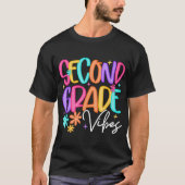 Preppy Second Grade Vibes zurück zur Schule 2. T-Shirt (Vorderseite)