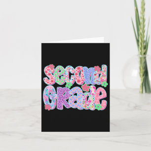 Preppy Second Grade zurück zu den Mädchen der Schu Karte