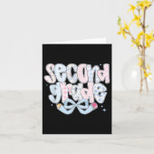 Preppy Second Grade zurück zur Coquette 2. Gr Karte (Gelbe Blume)