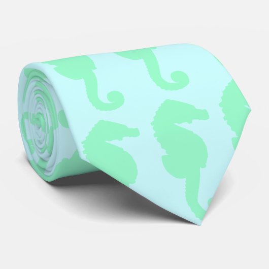 Preppy Seepferd Krawatte (Gerollt)