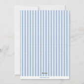 Preppy Seersucker Weihnachtskarten Feiertagskarte (Rückseite)