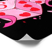 Preppy Six Seven Valentine 6 7 Meme Funny Coquette Poster (Ecke)