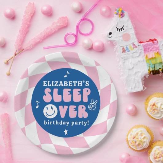 Preppy Sleep Over Tween Birthday Party Pappteller (Party)