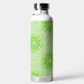 Preppy Sommer Citrus Lime auf Lime griechischem Sc Trinkflasche (Rechts)