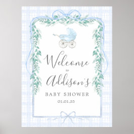 Preppy Southern baby Carrier Welcome poster