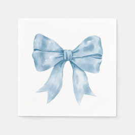 Preppy Southern Blue Bow Baby Dusche Serviette