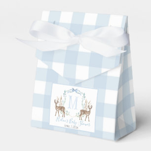 Preppy Southern Blue Boy Deer Baby Dusche Geschenkschachtel