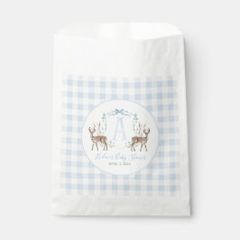 Preppy Southern Blue Boy Deer Baby Dusche Geschenktütchen