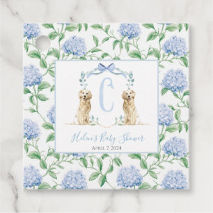 Preppy Southern Blue Boy Dog Baby Dusche Geschenkanhänger