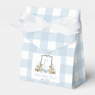 Preppy Southern Blue Boy Dog Baby Dusche Geschenkschachtel
