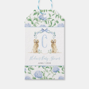 Preppy Southern Blue Boy Dog Baby Shoft Tag Geschenkanhänger