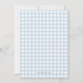 Preppy Southern Blue Boy Dog Baby Shower Einladung (Rückseite)