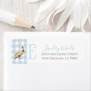 Preppy Southern Blue Boy Pelican Baby Dusche