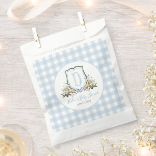 Preppy Southern Blue Boy Pelican Baby Dusche Geschenktütchen