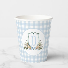 Preppy Southern Blue Boy Pelican Baby Dusche Pappbecher