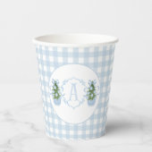 Preppy Southern Blue Boy Weihnachtsdusche Pappbecher (Vorderseite)