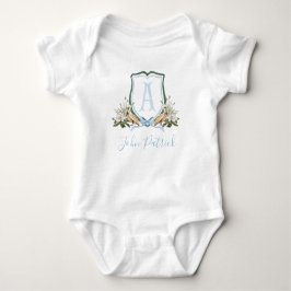 Preppy Southern Blue Pelican Boy Baby Dusche Baby Strampler