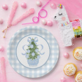 Preppy Southern Blue Weihnachtsdusche Pappteller (Party)