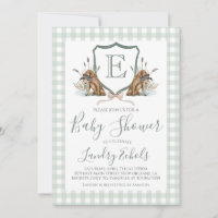 Preppy Southern Boy Hunting Duck Dog Babydusche